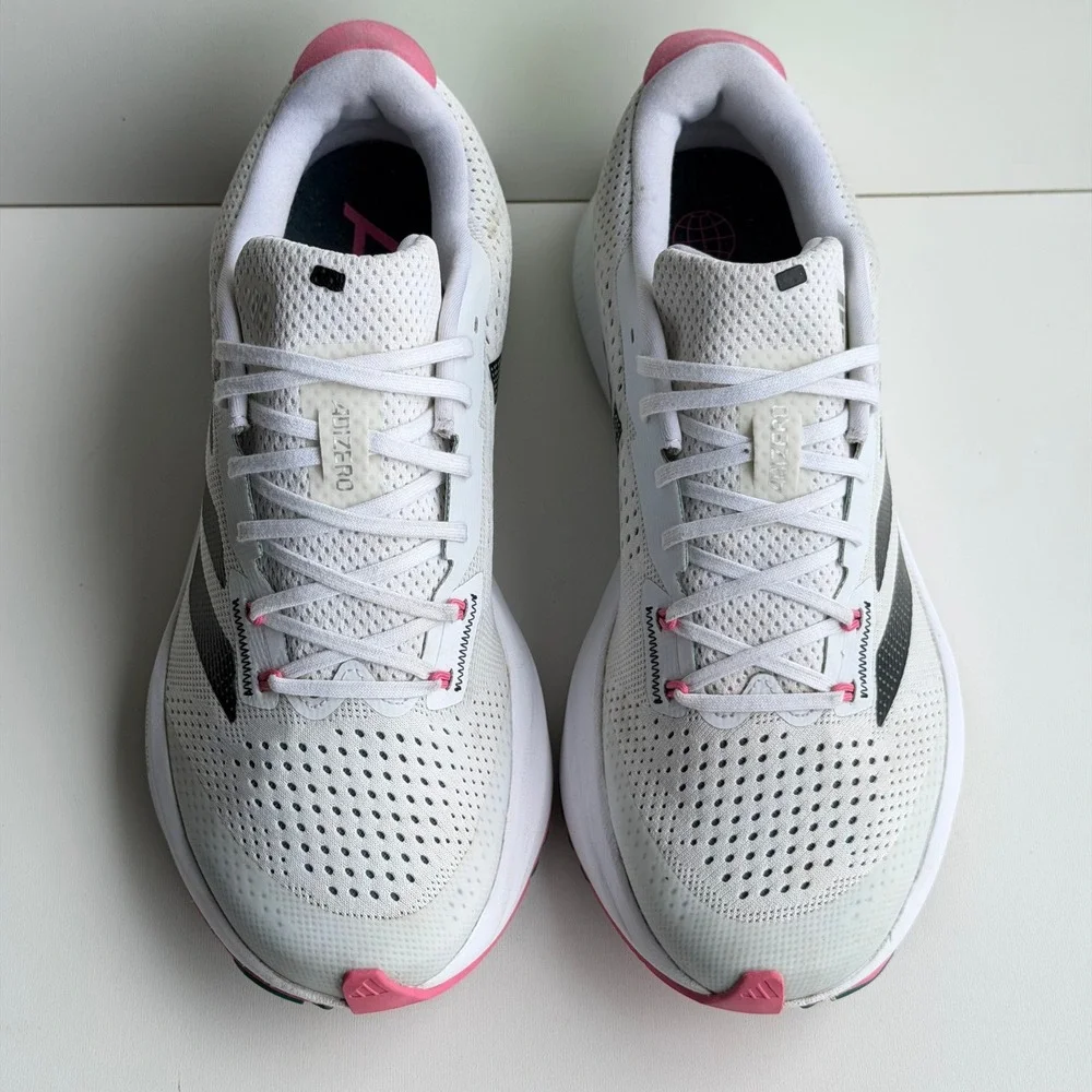 adidas Adizero SL Running Shoes Womens 8.5 White Lucid Pink Lightstrike Pro